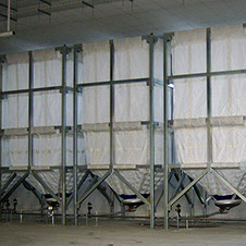 Silo à farine, sucre, poudres toile double 